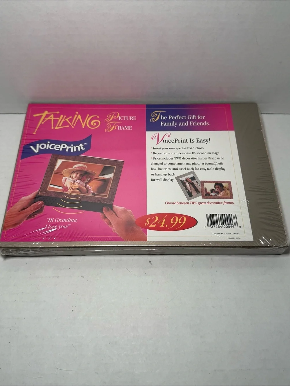 NEW Vintage Voice Print Talking Picture Photo Frame